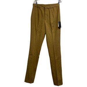 DANIELLE BERNSTEIN Womens Beige Straight leg Pants Size: 12